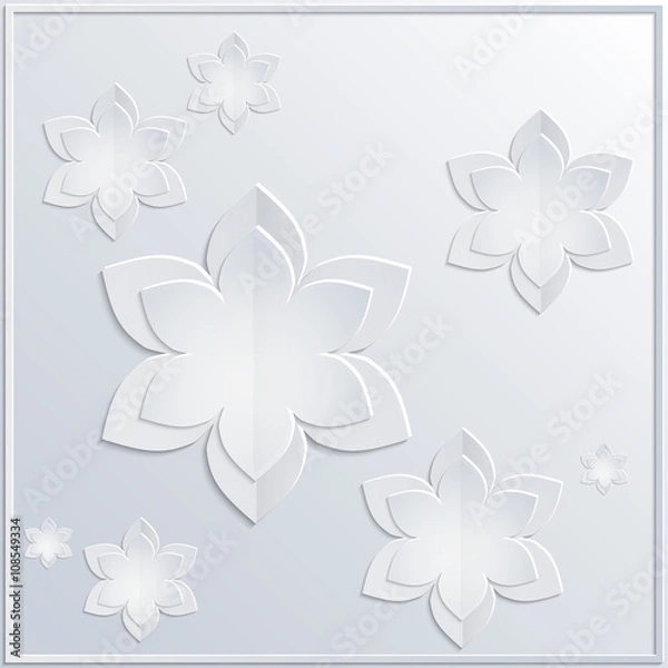 Obraz Background white flowers