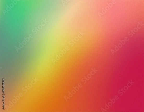 Fototapeta gold red pink coral peach orange yellow lemon lime green abstract background for design color gradient ombre colorful multicolor mix iridescent bright fun rough grain noise grungy template