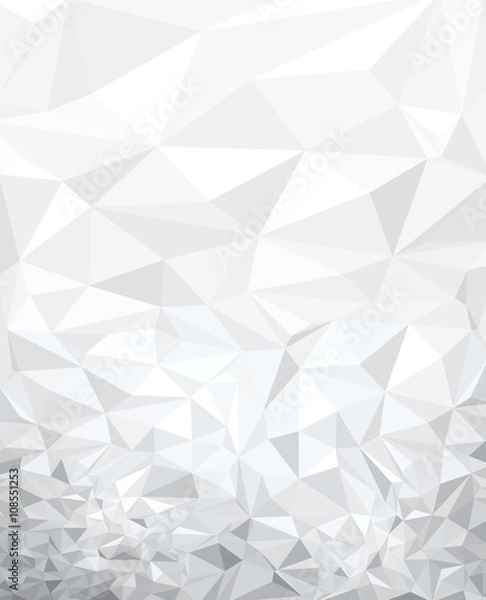 Fototapeta Vector abstract gray, triangles background.