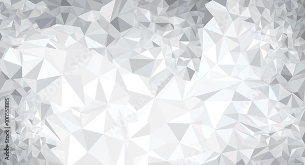 Obraz Vector abstract gray, triangles background.