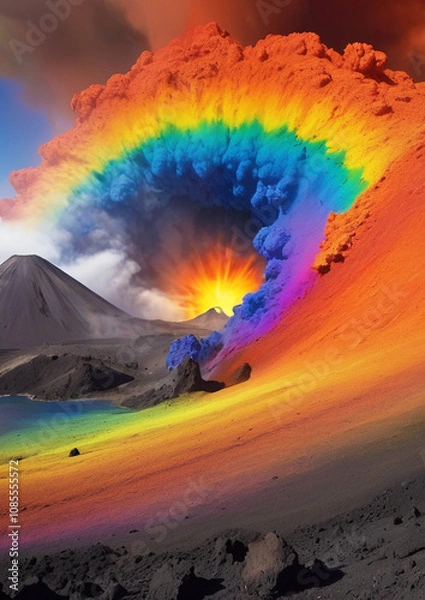 Obraz Regenbogenwolke