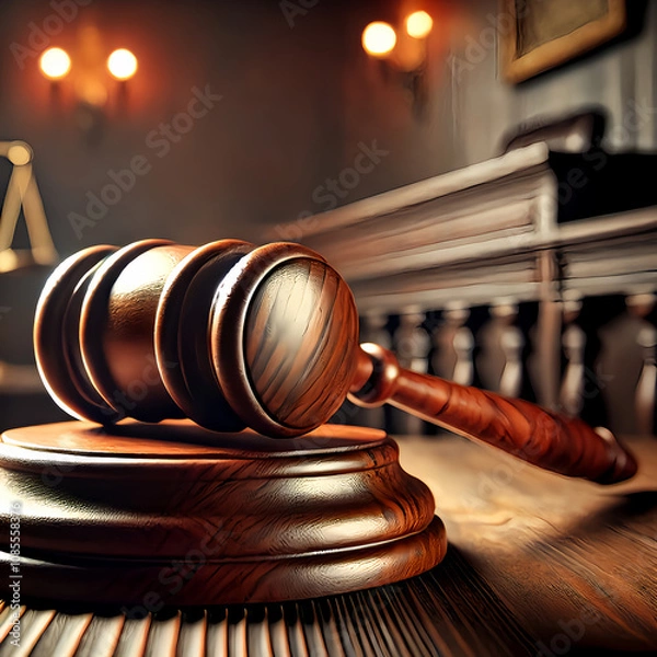 Fototapeta 裁判　小槌