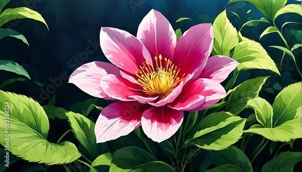Obraz pink lotus flower