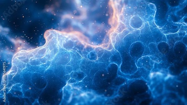 Fototapeta close-up view of a Patagonian glacier showcasing vibrant ice formations and the intricate textures of frozen natural beauty in a remote, untouched wilderness