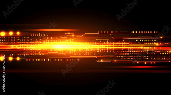 Fototapeta dynamic digital world map emphasize Western Europe continental for AI powered global network connectivity big data transfer cyber technology