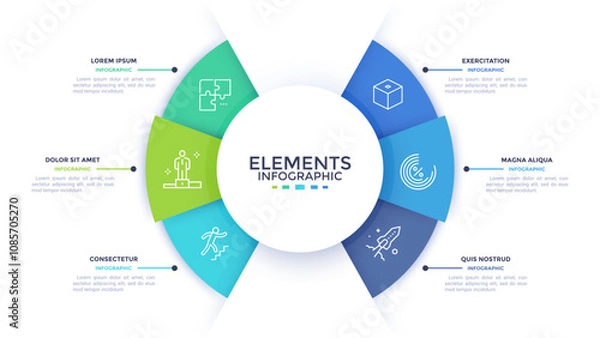 Fototapeta Modern Infographic Vector Template