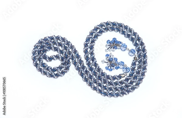 Obraz Blue beaded American rope handmade