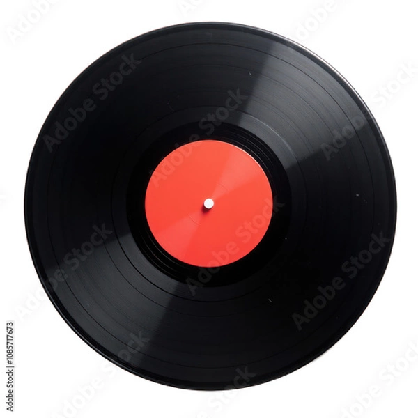 Fototapeta Vinyl record isolated on white background PNG transparent