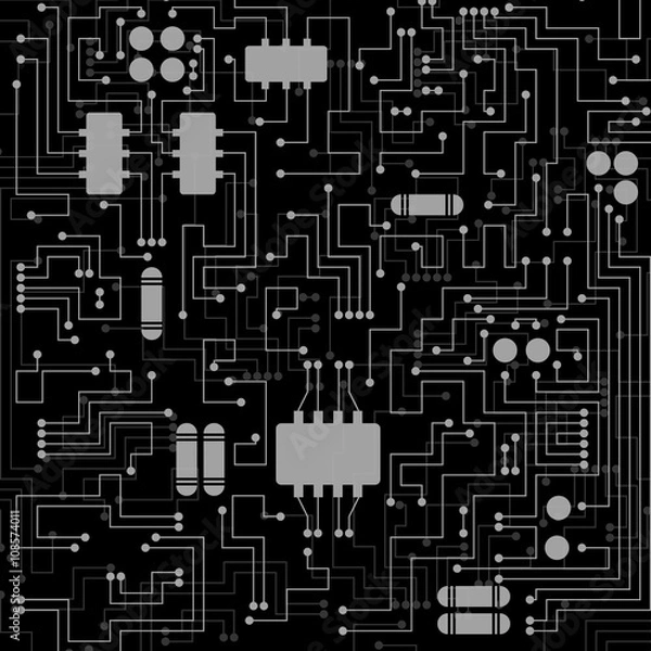 Fototapeta Abstract circuit board texture. 