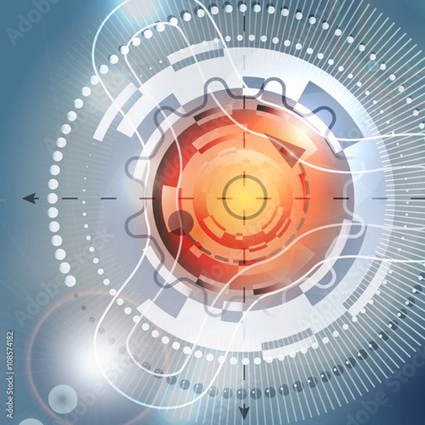 Fototapeta Futuristic space background