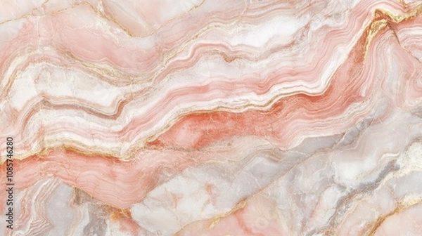 Obraz Pink marble texture, soft, abstract design.