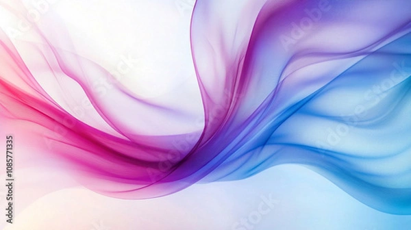 Fototapeta vibrant abstract design featuring smooth wavy gradients in vivid colors, creating a dynamic and energetic feel. Perfect for themes of creativity, modernity, and fluidity in digital art