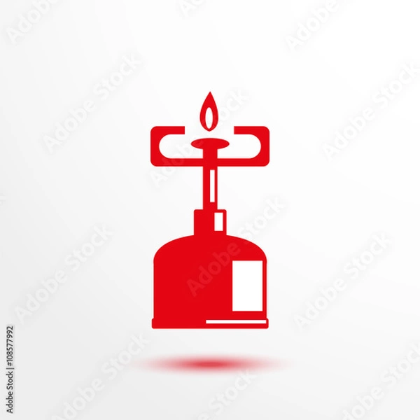 Obraz Gas-burner. Vector icon.