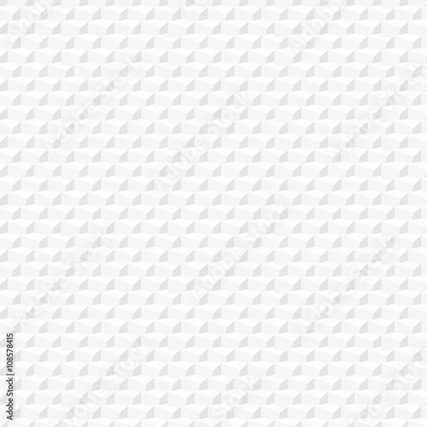 Fototapeta Geometric pattern, seamless white texture.