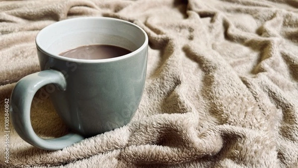 Obraz cup of black tea on white background