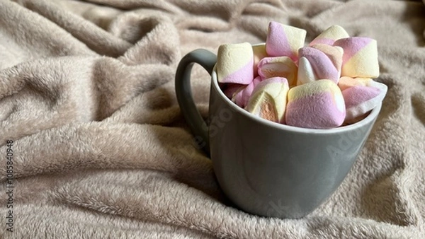 Obraz hot chocolate with marshmallows