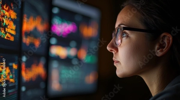 Obraz Dynamic AI marketing design for adaptive ad campaigns using real-time data.