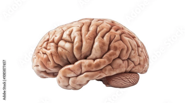 Obraz human brain isolated on white background