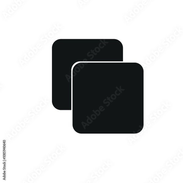 Fototapeta Copy icon vector white background