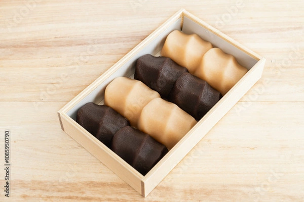 Fototapeta 箱入りのあんころ餅