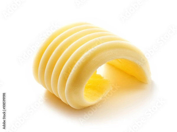 Fototapeta curl of butter