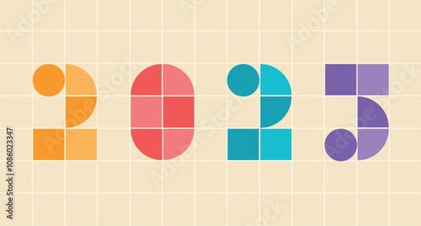 Obraz Typographic 2025 logo