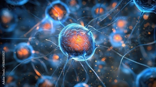 Fototapeta Neurons cells concept