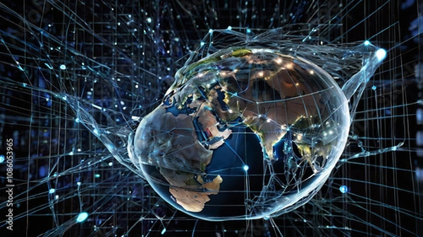 Obraz World Communication Business technology Networking