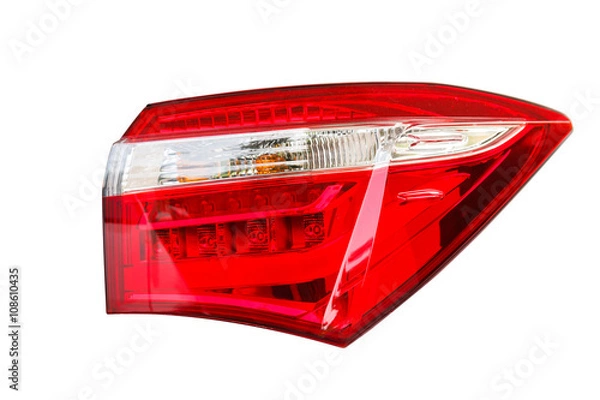 Fototapeta Isolated back car light.