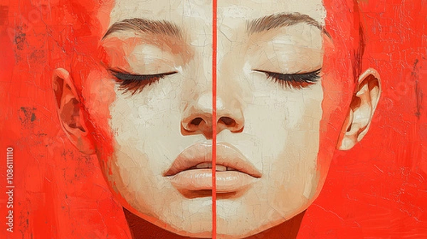 Fototapeta gesicht, frau, blur, kunst, überlagerung, orange, obst, essen, citrus, isoliert, scheibe, frisch, gesund, weiß, saftig, vitamin, demi, diät, juice, süss, reif, obst, cut, gelb, frische, circle, grapef