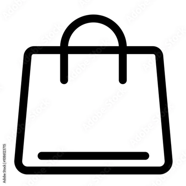 Fototapeta shopping bag icon