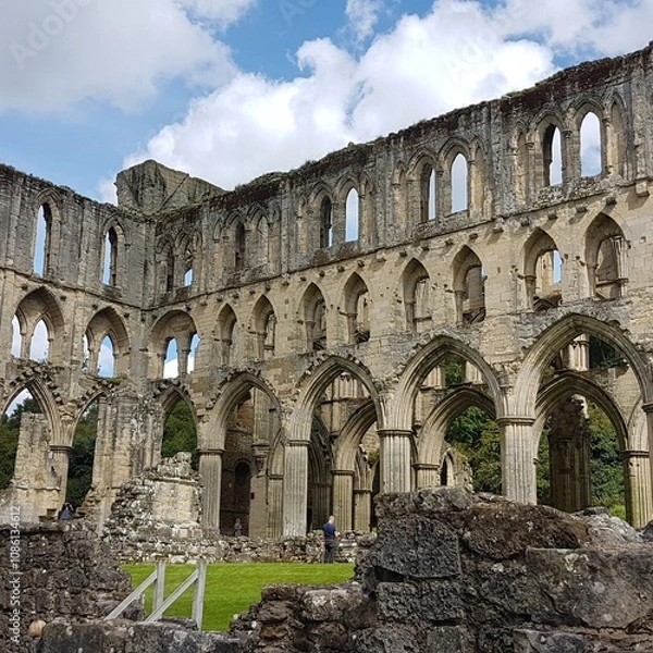 Fototapeta Rievaulx Abbey in the United Kingdom