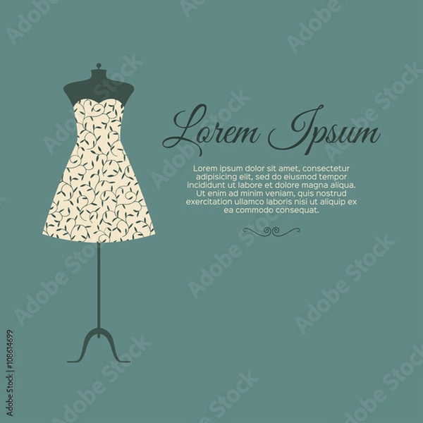 Obraz Vector fashion background.