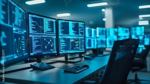 Fototapeta Cybersecurity Data Center