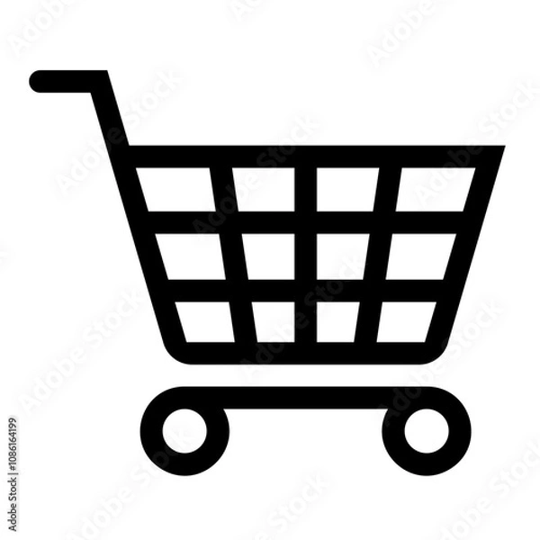 Fototapeta shopping cart sign