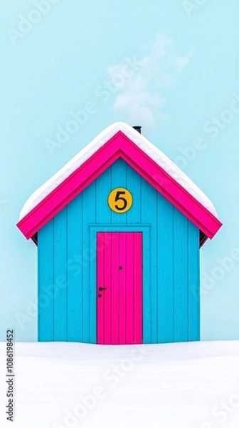 Fototapeta house on the beach