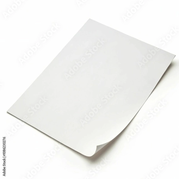 Fototapeta newsletter, letterhead, white paper mockup