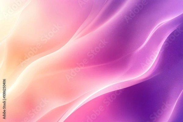 Fototapeta Dreamy Abstract Waves in Soft Pastel Colors