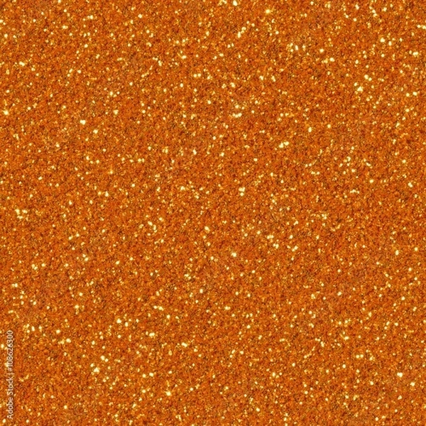 Obraz Orange glitter texture christmas background. . Seamless square texture. Tile ready.