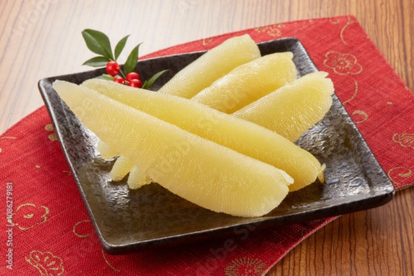 Obraz お正月おせち料理の定番 味付け数の子