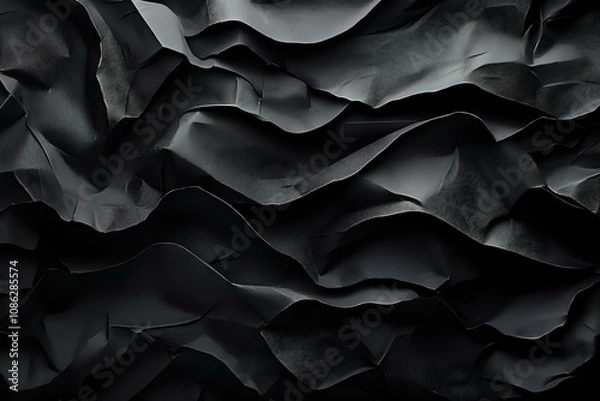 Fototapeta crumpled paper background. Generative AI