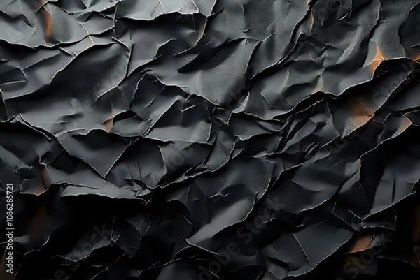 Fototapeta crumpled paper background. Generative AI