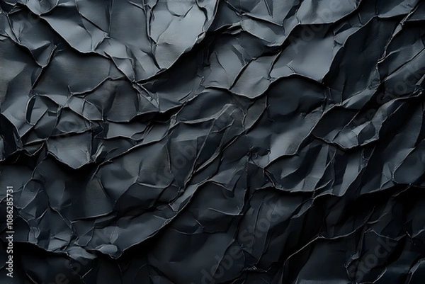 Fototapeta crumpled paper background. Generative AI