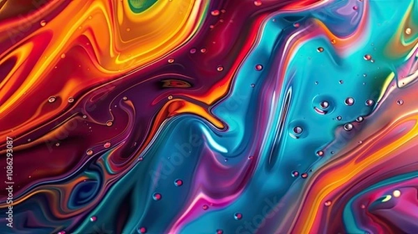Obraz Abstract vibrant spectrum, liquid backgrounds