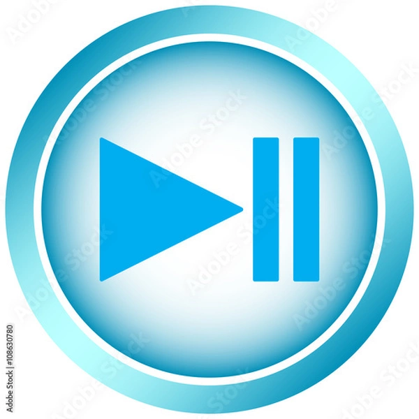 Fototapeta Icon light pause symbol