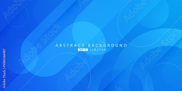 Obraz Abstract dynamic dark blue gradient illustration background with simple shadow pattern design. Futuristic design and luxury. Eps10 vector