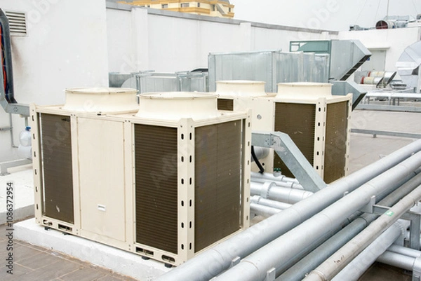 Obraz Central air conditioning system
heat pump