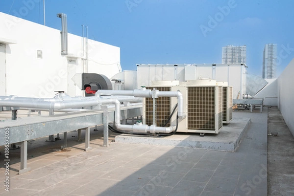 Obraz Central air conditioning system
heat pump
