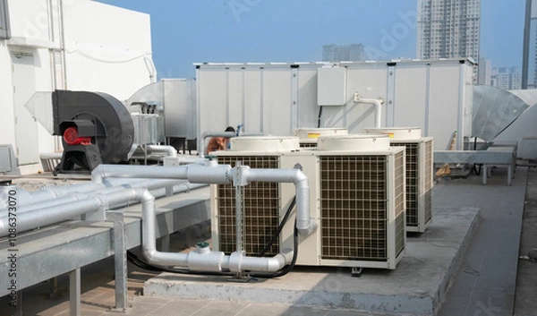 Obraz Central air conditioning system
heat pump