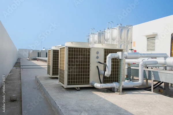 Obraz Central air conditioning system
heat pump
